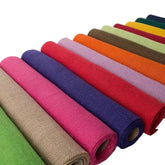 19 Inches X 5 yard Colorful Jute Fabric Roll Dyed Burlap Fabric Colored Jute Fabric Cloths for Decoration home textile Deco Poly Mesh Flower Wrapping