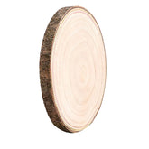 12-inch wooden log slice disc for DIY crafts, painting, and home décor