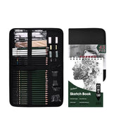 43 pcs professional sketching and drawing art tool kit with sketch pad for artists and students
