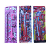 5-piece stationery gift set for school, including pencil, eraser, sharpener, scale – perfect birthday gift for kids