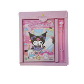 Cute Kuromi diary with Gel Pen key lock with Packing stationery school Gift