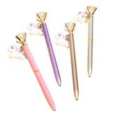 Cute unicorn style diamond ball pen 0.7mm for school office writing and stationery gifts