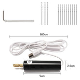 Electric USB mini drill 15 pcs handheld drilling tool for acrylic wood and DIY projects