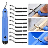 Hand Trimming Knife Deburring Scraper RB1000 Chamfer for resin Trimming Removal Aluminum Alloy Plastic Waste Edge Tool Handle With 10 Blade