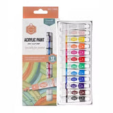 Keep Smiling acrylic paint pack of 12 x 6ml for art and craft projects
