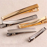 10 Pack Metal Alligator Clips with Teeth Gold and Silver Non-Slip Crocodile Clips