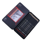 Ulson professional drawing and sketch pencils pack of 12 in metal box for shading and art drawing