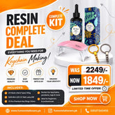 Resin keychain DIY deal bundle with accessories for handmade crafts and resin art