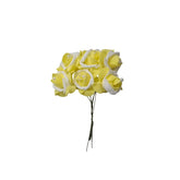 Artificial Foam Rose Flowers with Pearl – Pack of 6 – DIY Crafts & Decoration