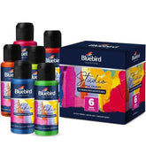 Bluebird studio acrylic colours 100 ml set of 6 neon shades for canvas and acrylic painting