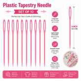 4 inch plastic tapestry needle set for knitting crochet sewing and embroidery crafts