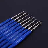 Small crochet hooks set 8 sizes aluminum crochet needles for knitting yarn crafts DIY projects and handmade crochet