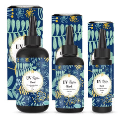 UV resin hard glue 50g 100g 200g transparent LED curing for DIY crafts and jewelry