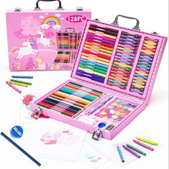 128 Pcs Colouring Kit Kids Art Set