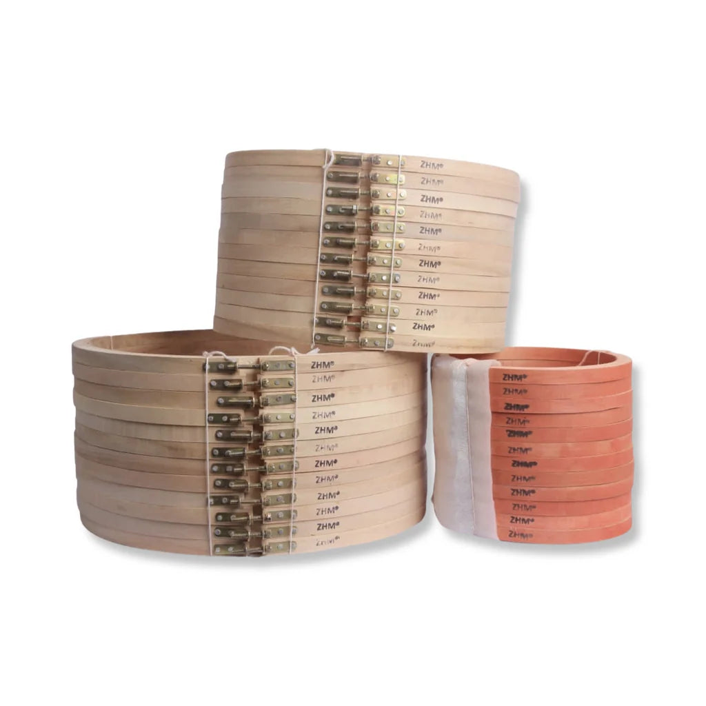 Wooden embroidery frame round hoop for cross stitch needlework sewing fabric art and DIY craft projects
