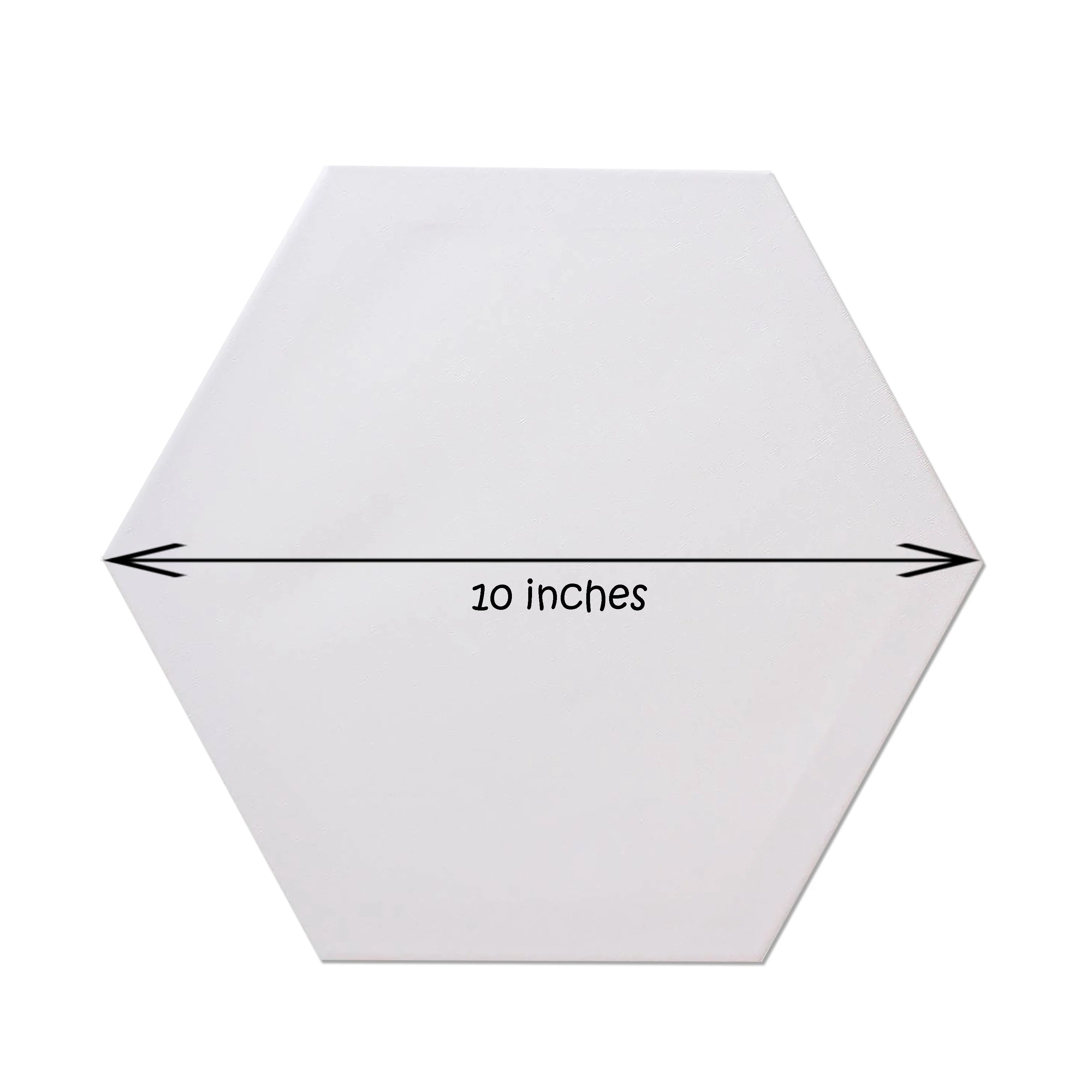 10×10 inches hexagon canvas board for acrylic and oil painting