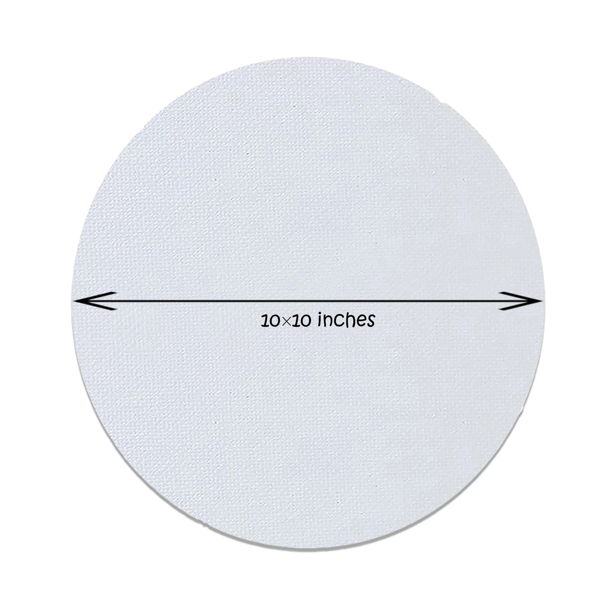 10 x 10 inch round canvas board for painting and art projects