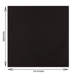 12 x 12 inch black square canvas board for painting and art projects