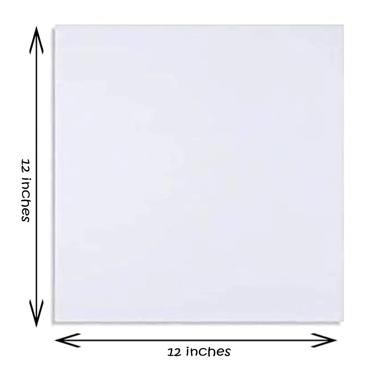 12 x 12 inch square canvas board for painting and art projects