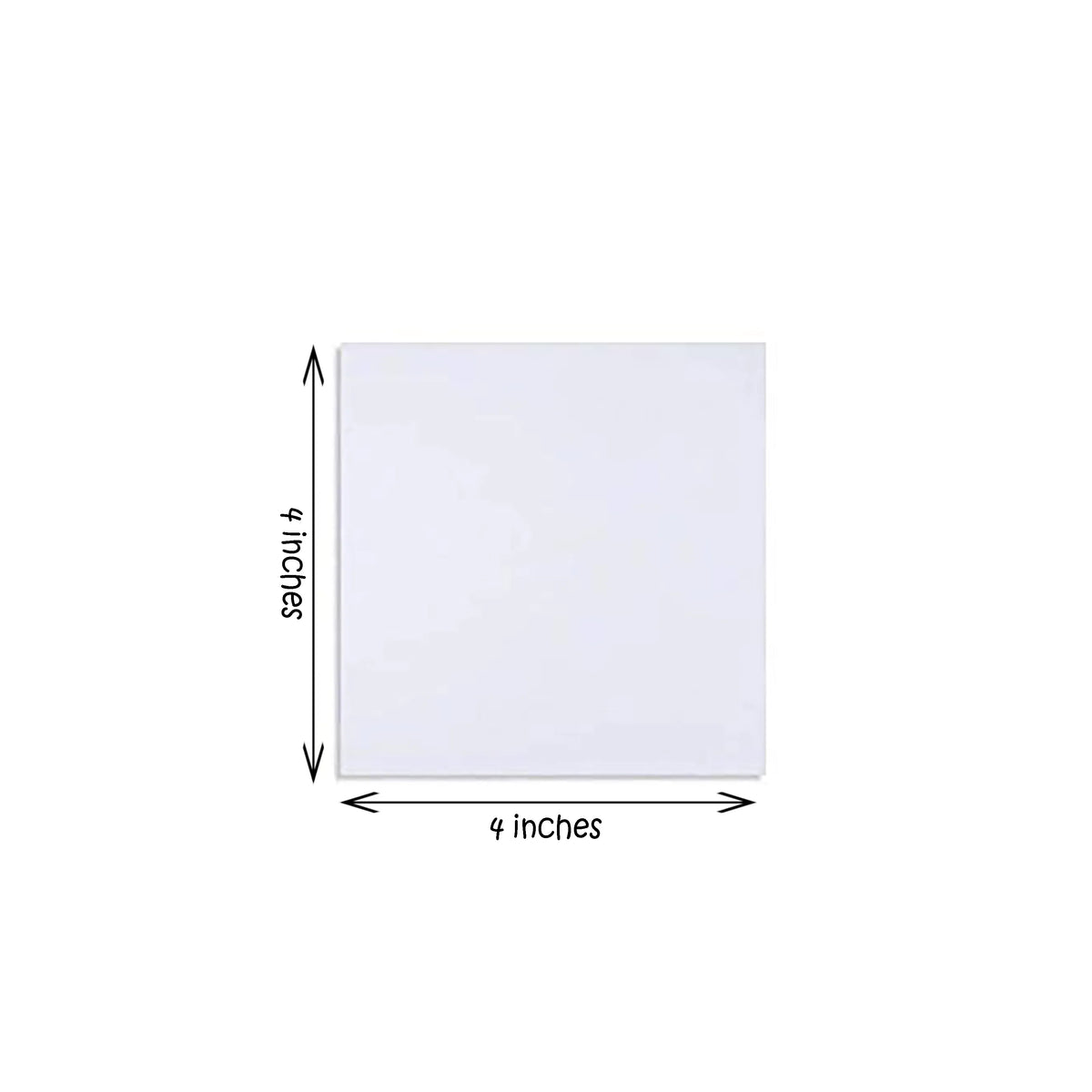 1-piece 4x4 inches canvas board for mini paintings and craft projects