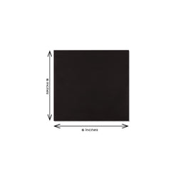 6 x 6 inch black canvas board for painting and art projects