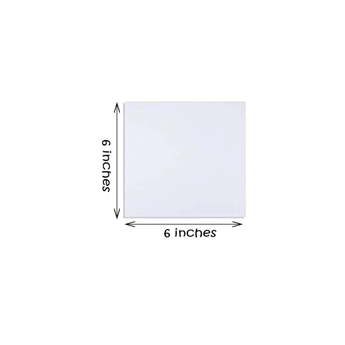 6x6 inch canvas board for painting and art projects