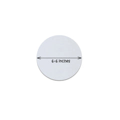 6 x 6 inch round canvas board for painting and art projects