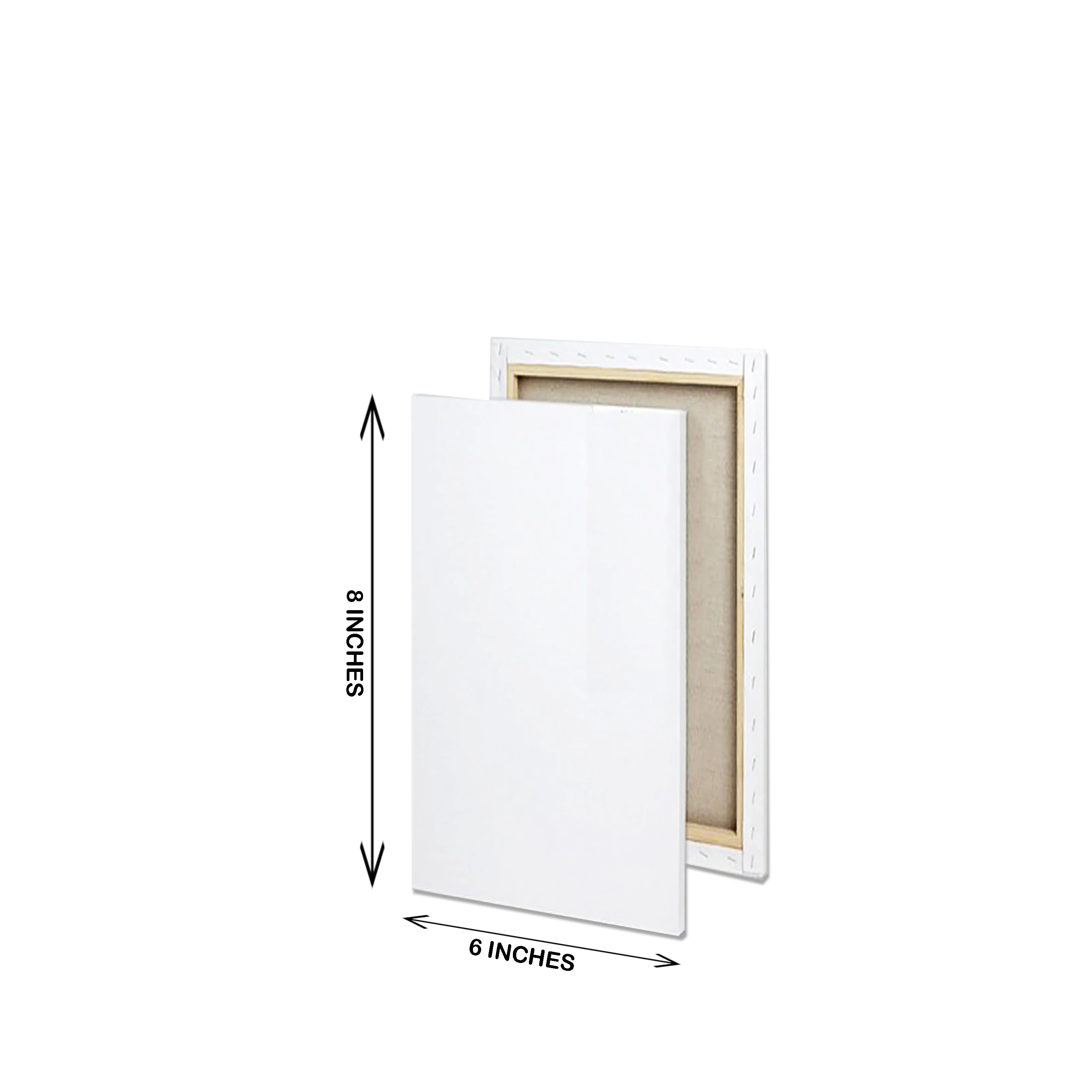 6 x 8 inch rectangular canvas board for painting and art projects