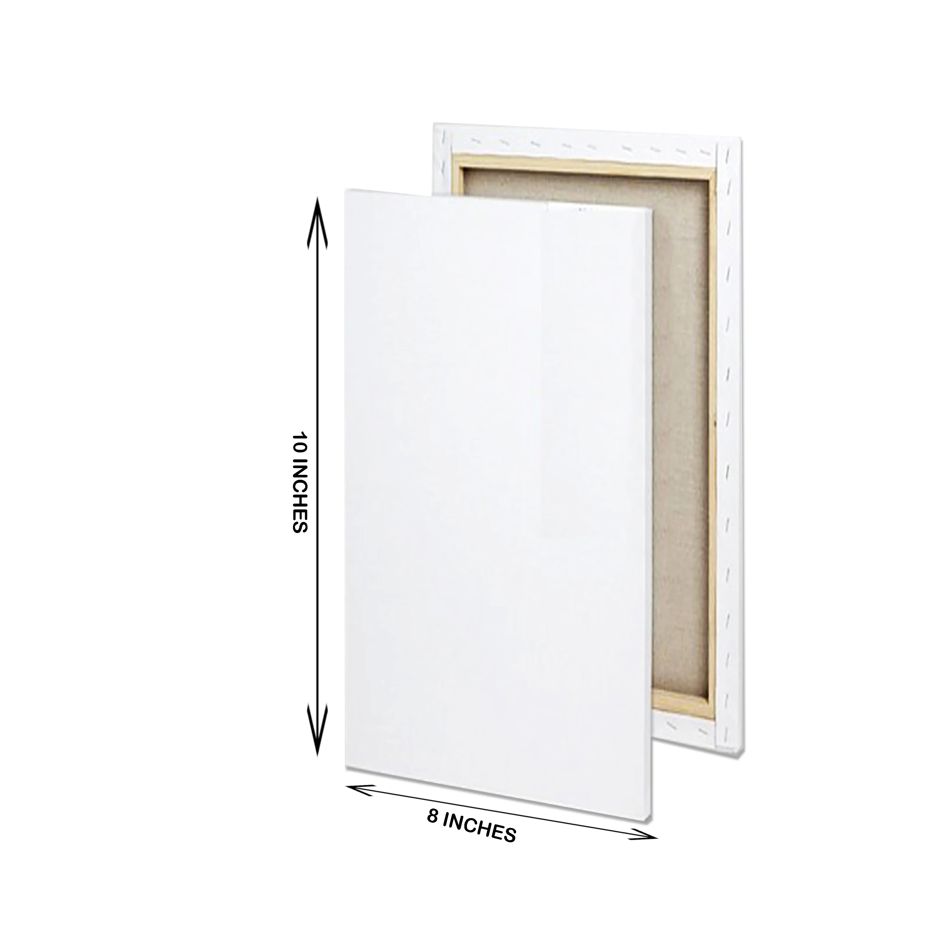 8 x 10 inch rectangular canvas board for painting and art projects