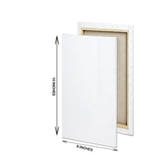 8 x 10 inch rectangular canvas board for painting and art projects