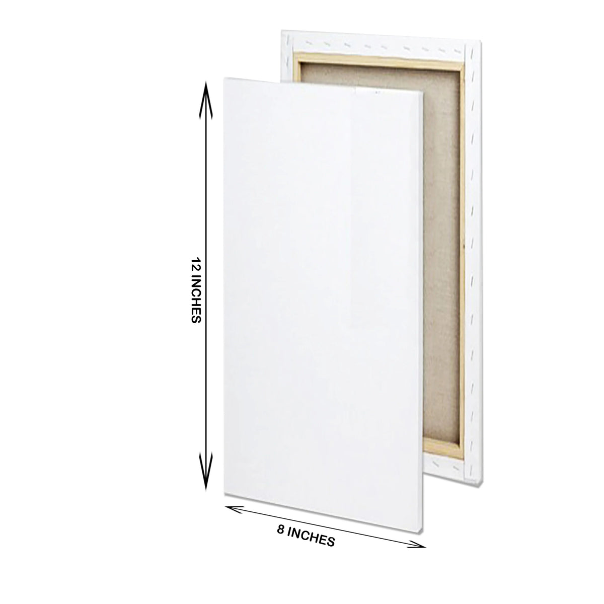 8 x 12 inch rectangular canvas board for painting and art projects