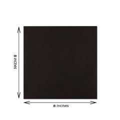 8 x 8 inch black square canvas board for painting and art projects