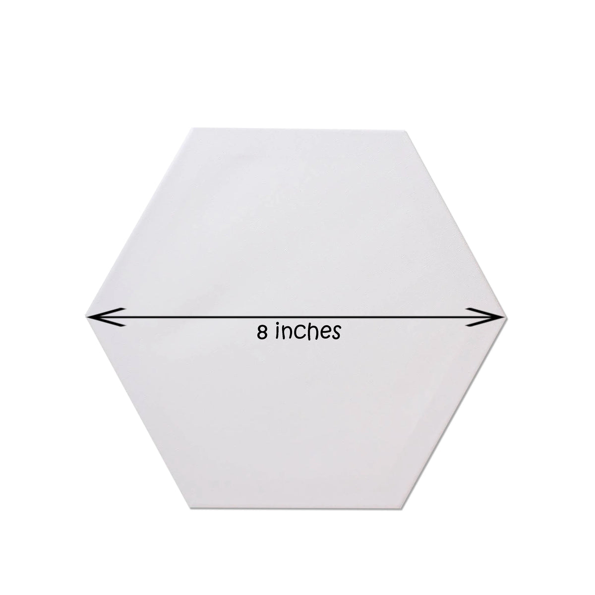 8×8 inches hexagon canvas board for acrylic and oil painting