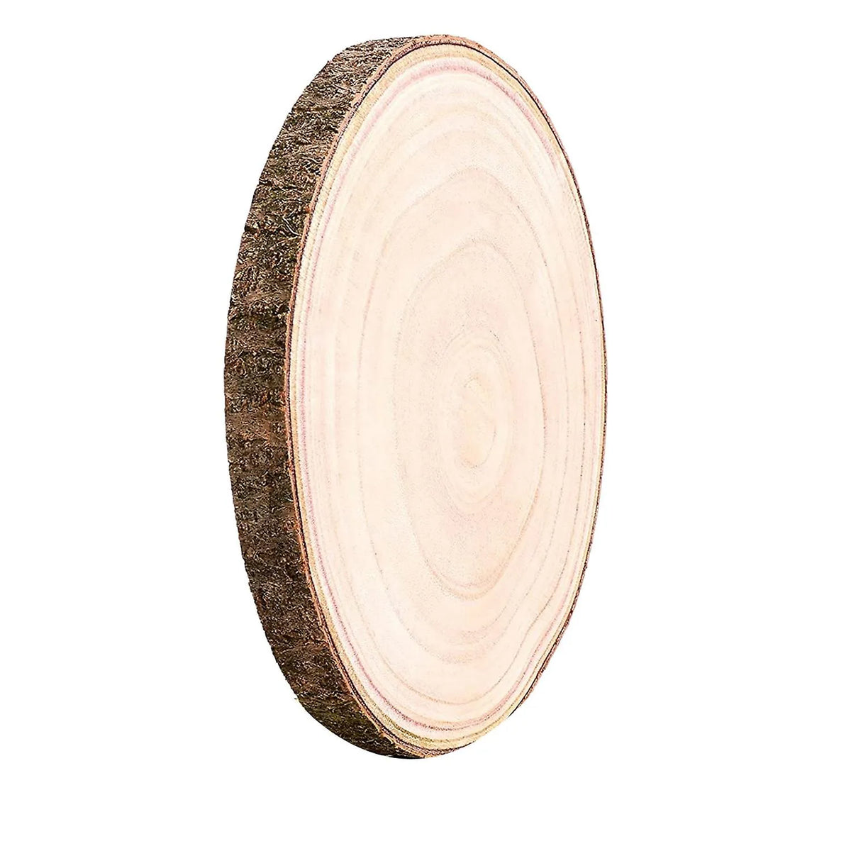 12-inch wooden log slice disc for DIY crafts, painting, and home décor