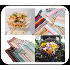 5 pcs waterproof floral bouquet wrapping sheets 58x58cm for flowers and DIY crafts