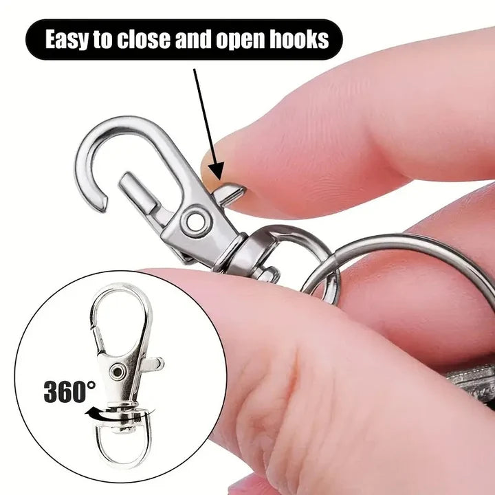 Oval-Shaped Lobster Clasps 5 Pieces for Jewelry and DIY Crafting