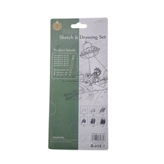 Keep Smiling 11pcs charcoal pencil sketching and drawing kit with charcoal pencils, blenders and erasers