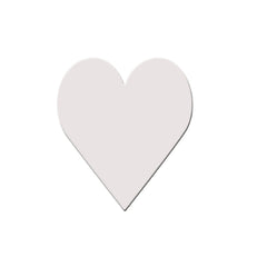 1 Piece Of 4 x 4 - 6x6 - 8 x 8 - 12 X 12 Inches 100% Cotton Primed Stretched Heart Shaped Canvas Board For Acrylic & Oil Painting