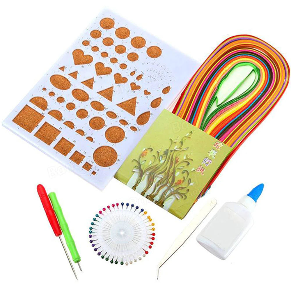 Paper quilling tool kit for DIY paper craft and quilling art projects