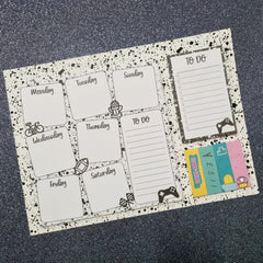 Kids Sticky Notes Weekly Planner Set Cute cartoon Creative Combination Sticky Notes Daily Hanging Planner