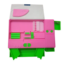 Multifunctional Jumbo Dual Side Magnetic Multipurpose Pencil Box with Calculator for Kids(Barbie)