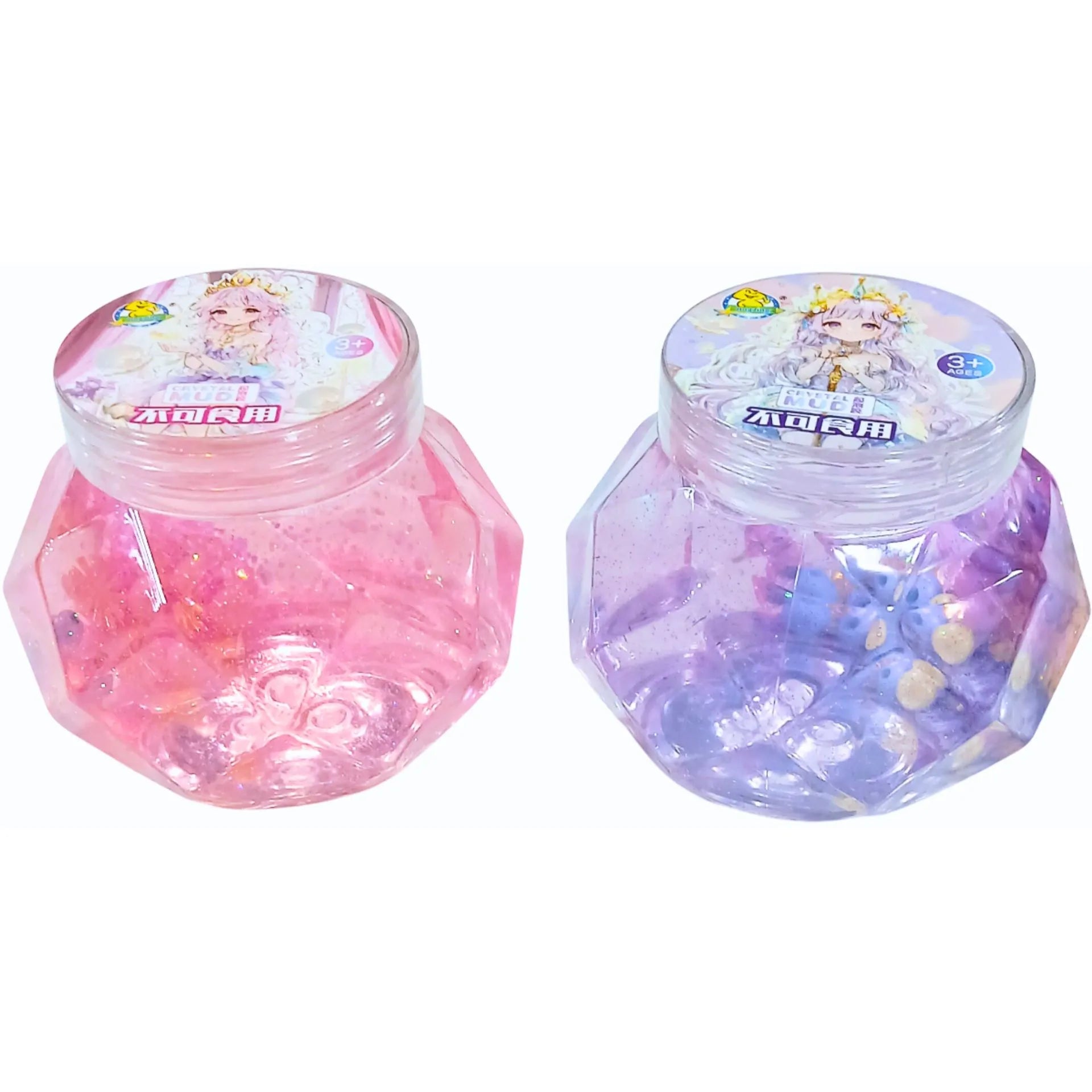Imported jelly based sparkling slime in assorted bright colours single piece stretchy glossy kids toy