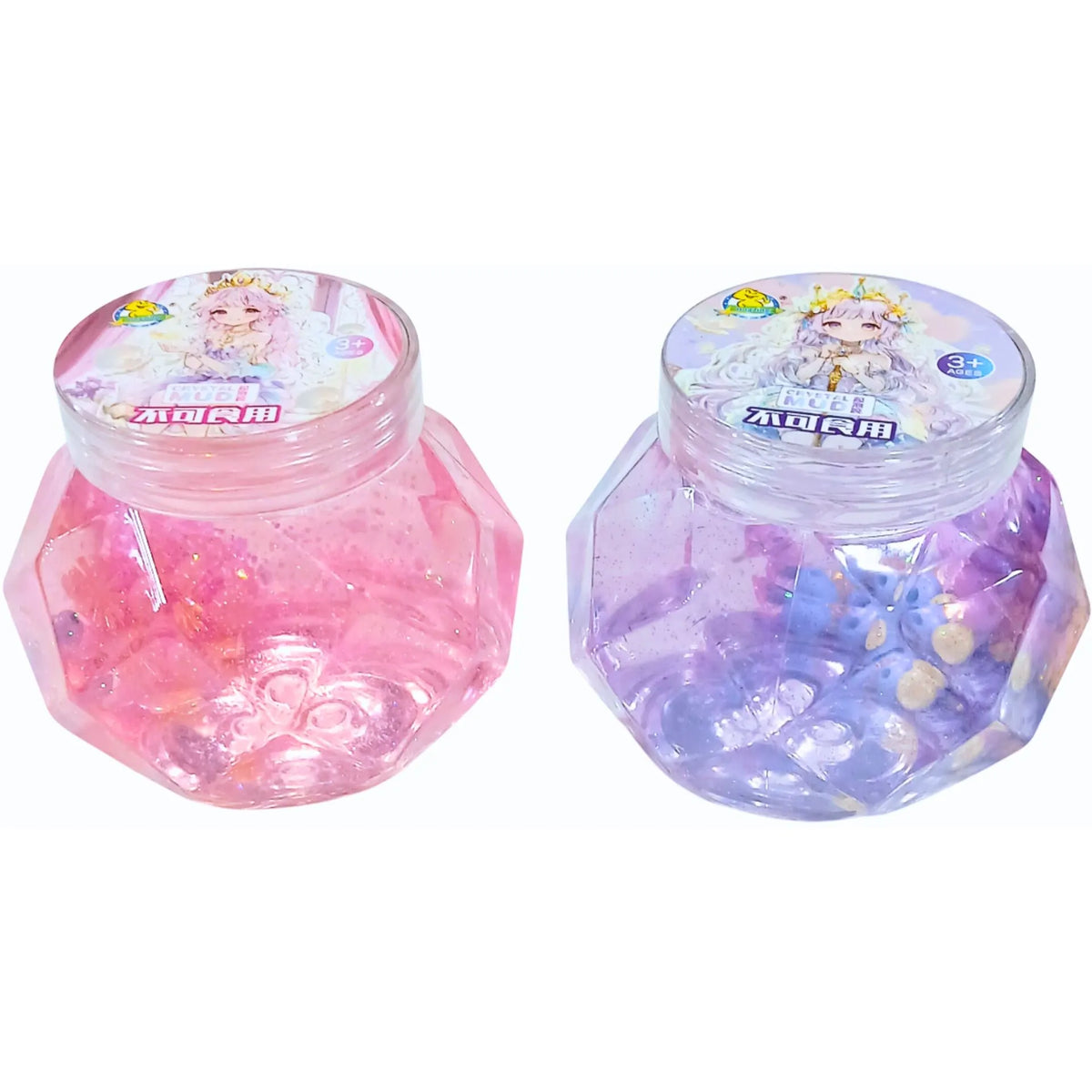 Imported jelly based sparkling slime in assorted bright colours single piece stretchy glossy kids toy