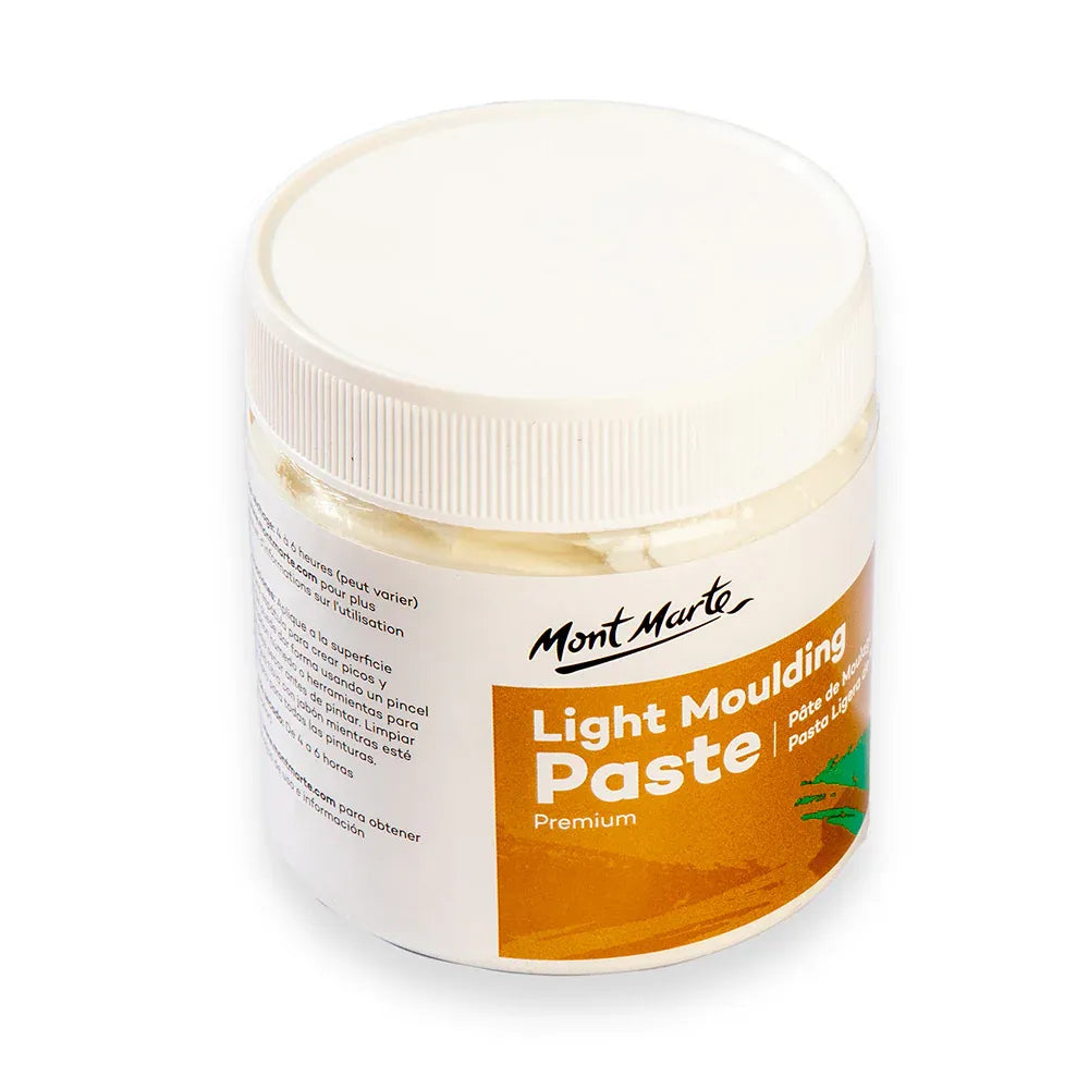 Mont Marte light moulding paste premium 250ml for 3D textures and mixed media art
