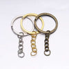 Key Rings with Link Chain – Silver Keychain Rings