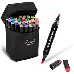 24–100 touch colors oily art marker pen set, double headed alcohol ink sketch markers for drawing and coloring