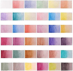Mont Marte signature metallic watercolour set 37 pieces 36 colours with 1 brush for painting and art projects
