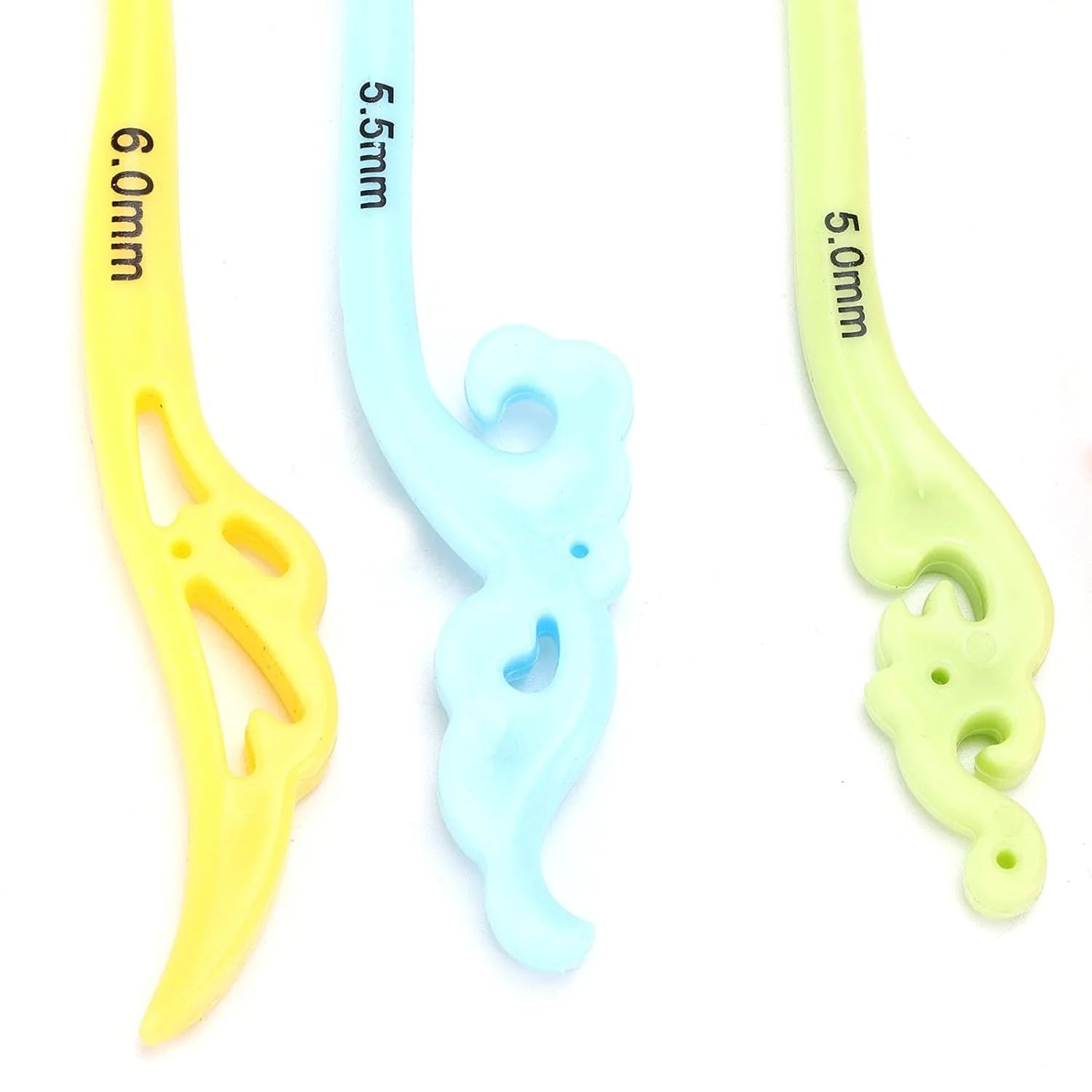 Decor Ergonomic Crochet Hook Set 8 Pieces Soft Grip Aluminium Hooks