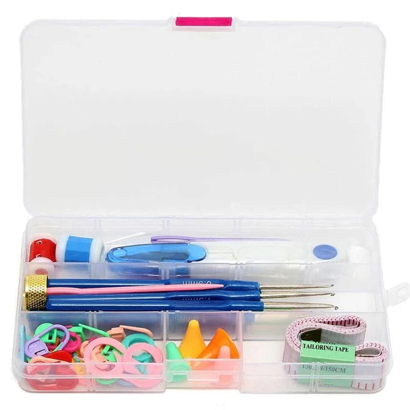 52 piece knitting and crochet accessories ultimate kit with crochet tools and supplies