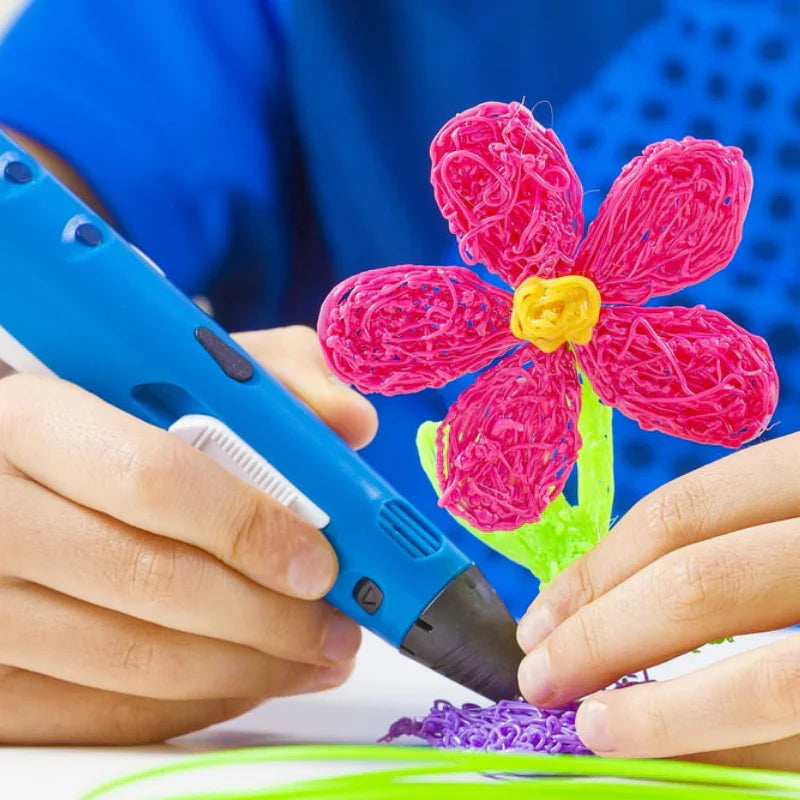 Rechargeable 3D printing and drawing pen for DIY crafts and creative 3D art